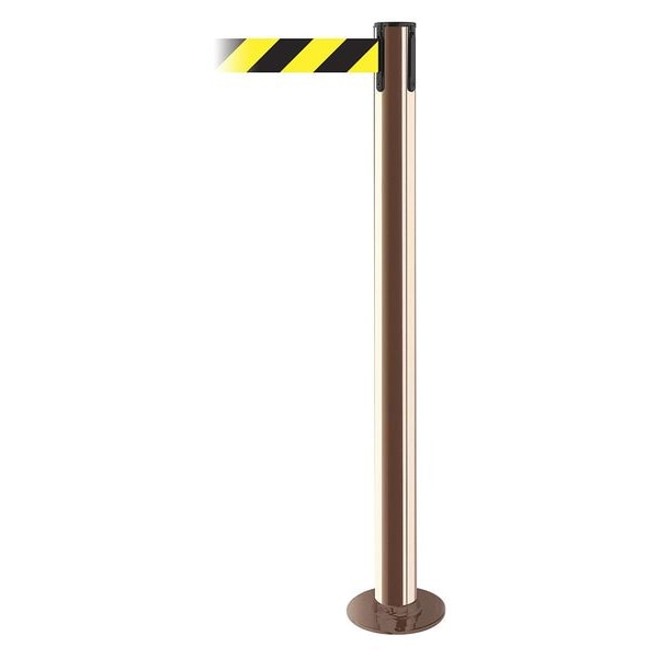 Fixed Barrier Post w/ Belt, 36-1/2 In. H