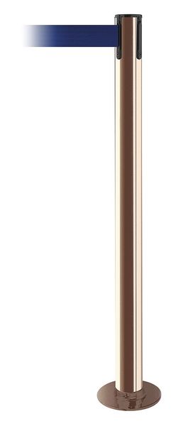 Fixed Barrier Post with Belt, Blue