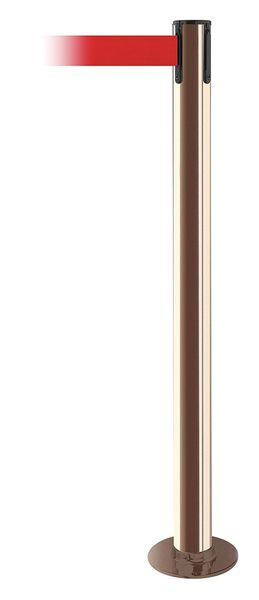 Fixed Barrier Post w/ Belt, 13 ft. L, Red