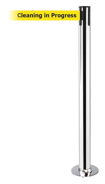Fixed Barrier Post with Belt, 13 ft. L