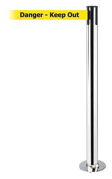 Fixed Barrier Post with Belt, 7-1/2 ft. L