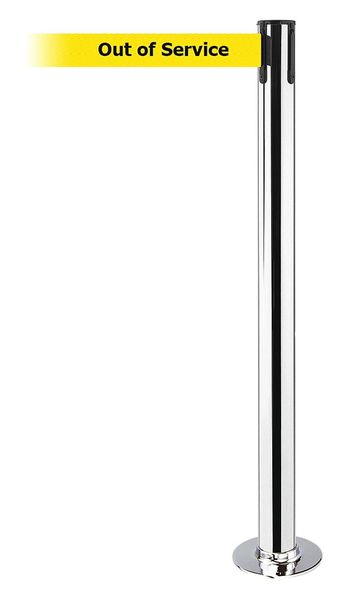 Fixed Barrier Post with Belt, 13 ft. L