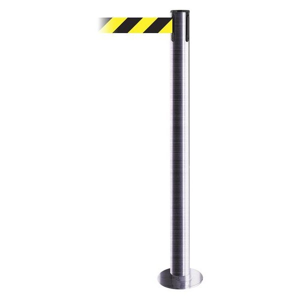 Fixed Barrier Post w/ Belt, 36-1/2 In. H
