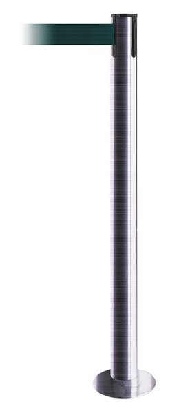 Fixed Barrier Post with Belt, Green