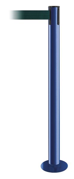 Fixed Barrier Post with Belt, Green