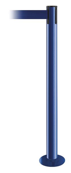 Fixed Barrier Post with Belt, Blue