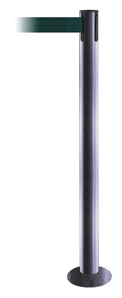 Fixed Barrier Post with Belt, Green