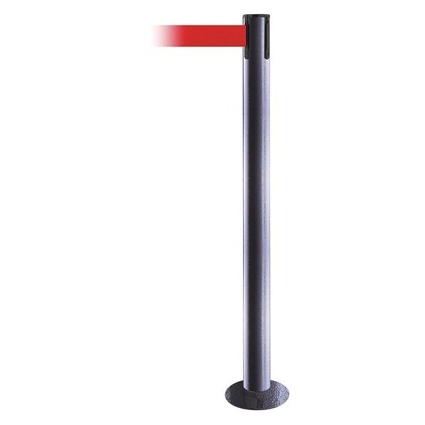 Fixed Barrier Post w/ Belt, 13 ft. L, Red