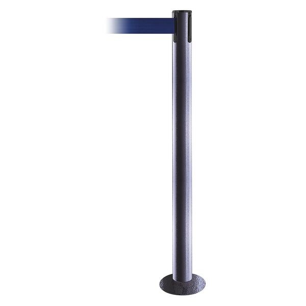 Fixed Barrier Post w/ Belt, 13 ft. L, Blue