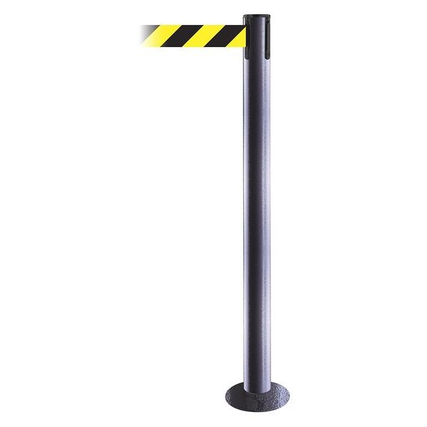 Fixed Barrier Post w/ Belt, 36-1/2 In. H