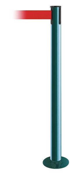 Fixed Barrier Post w/ Belt, 13 ft. L, Red