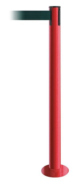 Fixed Barrier Post with Belt, Green