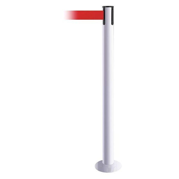 Fixed Barrier Post w/ Belt, 13 ft. L, Red
