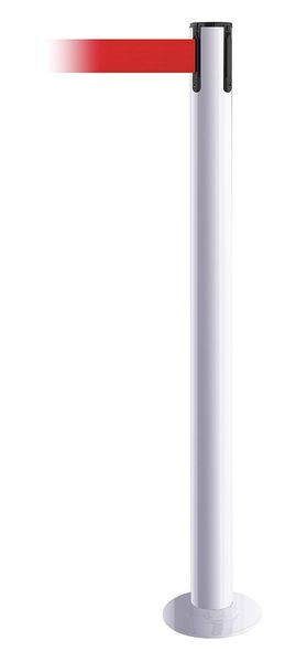 Fixed Barrier Post with Belt, Red