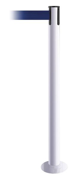 Fixed Barrier Post w/ Belt, 13 ft. L, Blue
