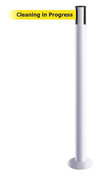 Fixed Barrier Post with Belt, 7-1/2 ft. L
