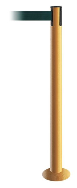 Fixed Barrier Post with Belt, Green