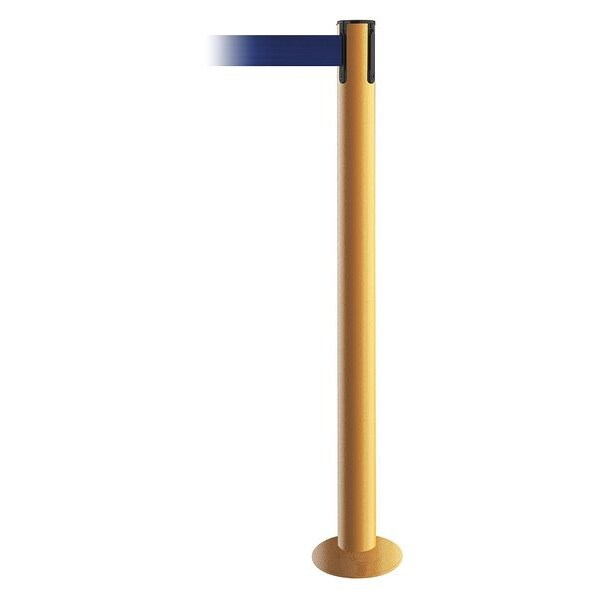 Fixed Barrier Post with Belt, Blue