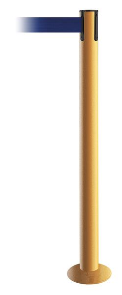 Fixed Barrier Post w/ Belt, 13 ft. L, Blue