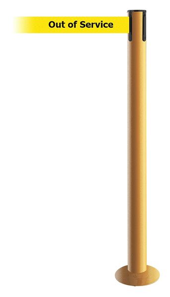 Fixed Barrier Post with Belt, 7-1/2 ft. L