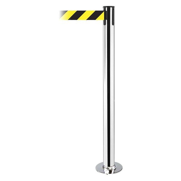 Fixed Barrier Post w/ Belt, 36-1/2 In. H