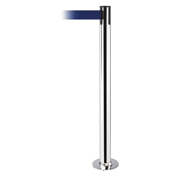 Fixed Barrier Post w/ Belt, 13 ft. L, Blue