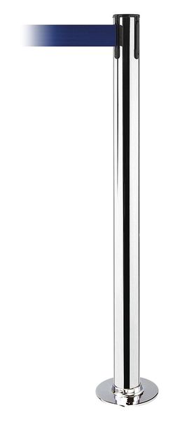 Fixed Barrier Post with Belt, Blue