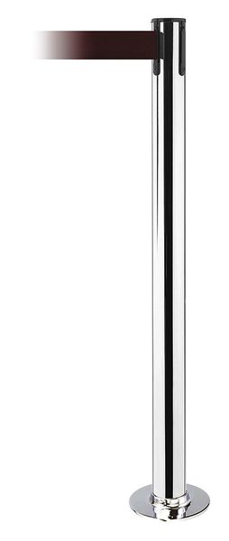 Fixed Barrier Post with Belt, Maroon