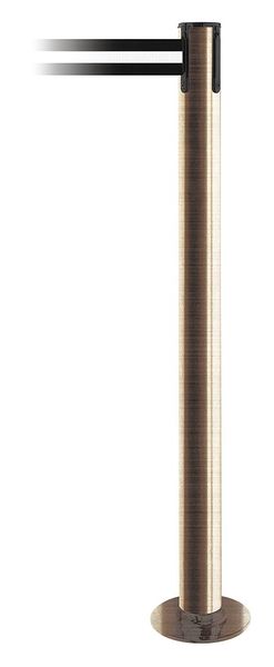 Fixed Barrier Post with Belt, Black/White