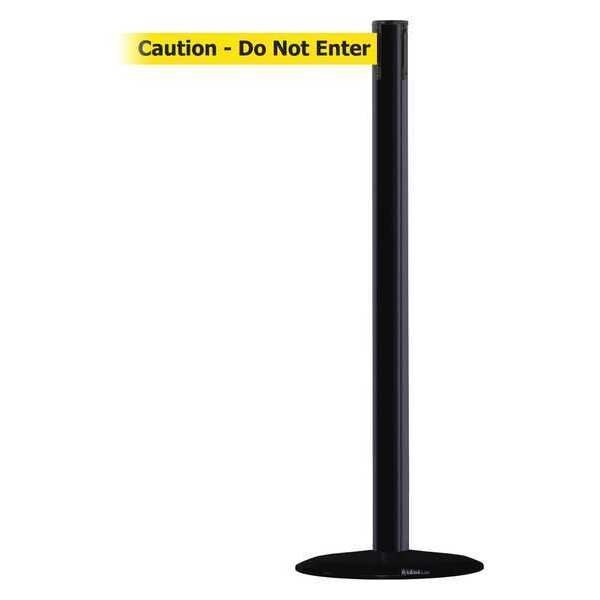 Barrier Post with Belt, 13 ft. L, Yellow