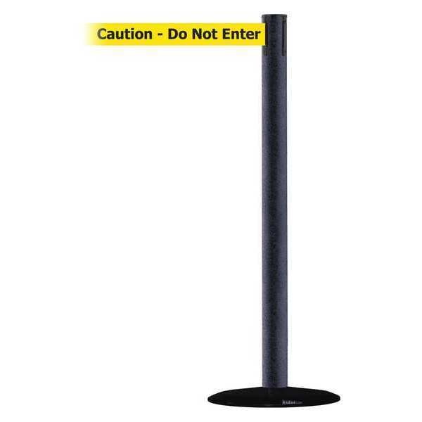 Barrier Post with Belt, 13 ft. L, Yellow