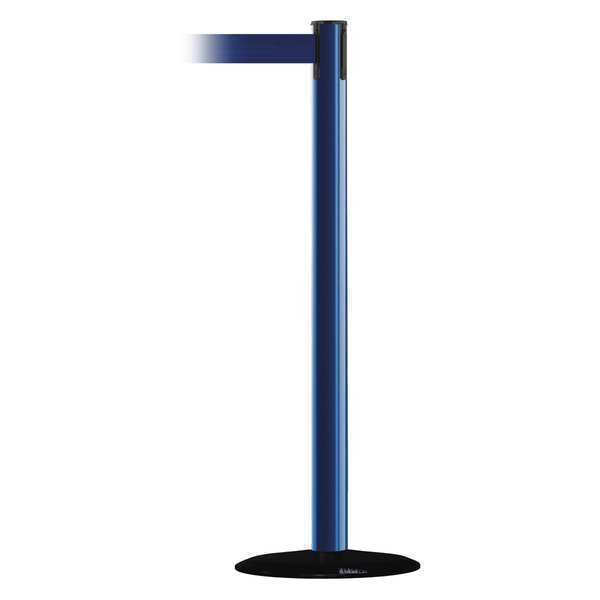 Barrier Post with Belt, 13 ft. L, Blue