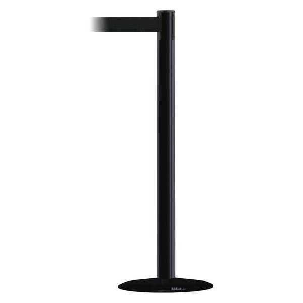 Barrier Post with Belt, 13 ft. L, Black