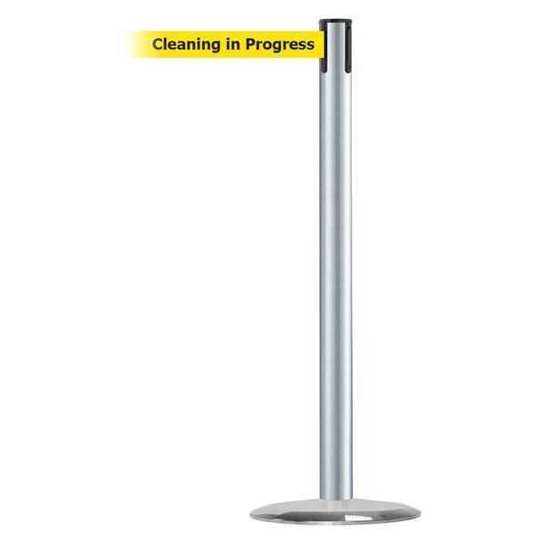 Barrier Post with Belt, Metal, 13 ft. L
