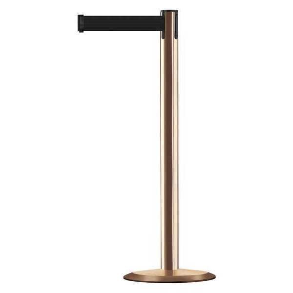 Barrier Post with Belt, Metal, 13 ft. L