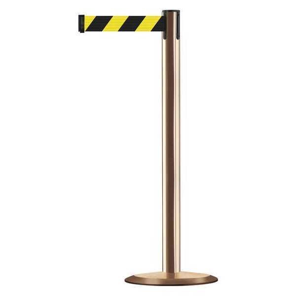 Barrier Post with Belt, Metal, 13 ft. L