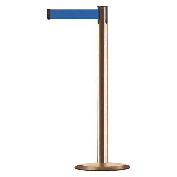 Barrier Post with Belt, Metal, 13 ft. L