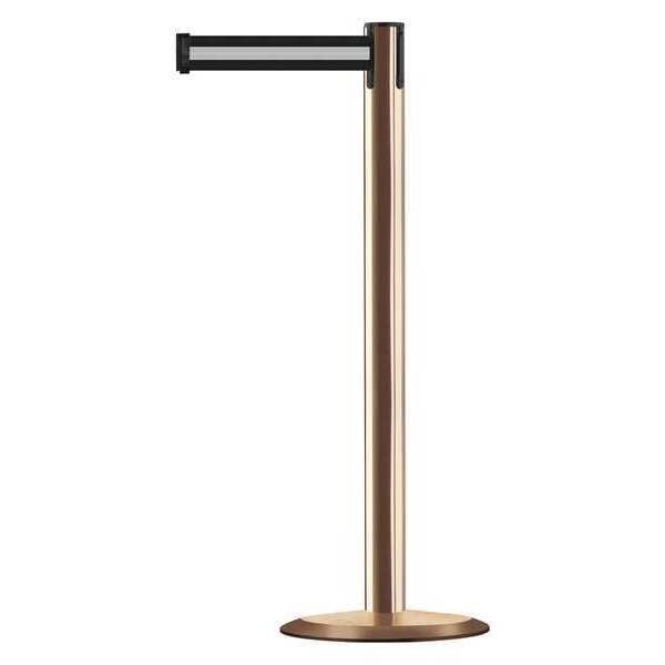Barrier Post with Belt, Metal, 13 ft. L