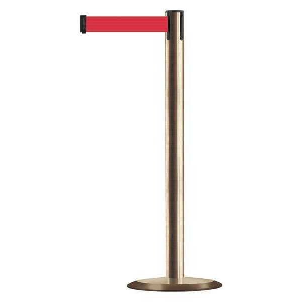 Barrier Post with Belt, Metal, 13 ft. L