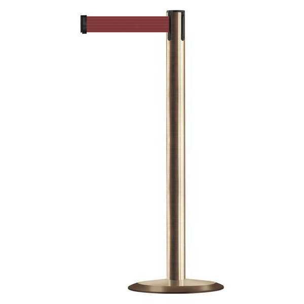 Barrier Post with Belt, Metal, 13 ft. L