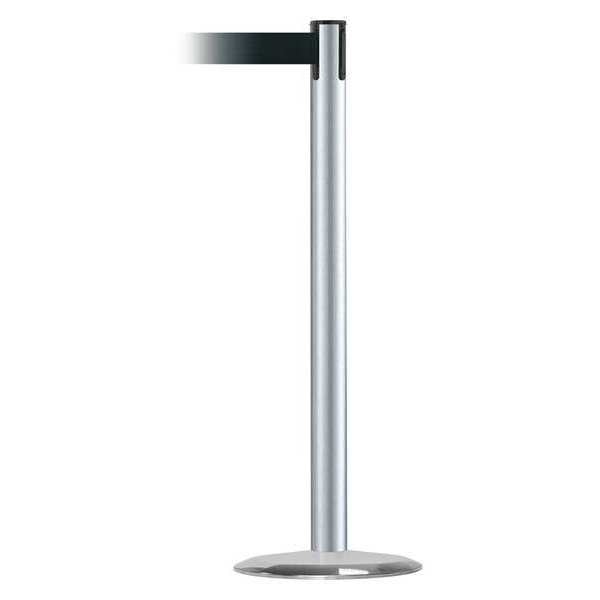 Barrier Post with Belt, Metal, 13 ft. L