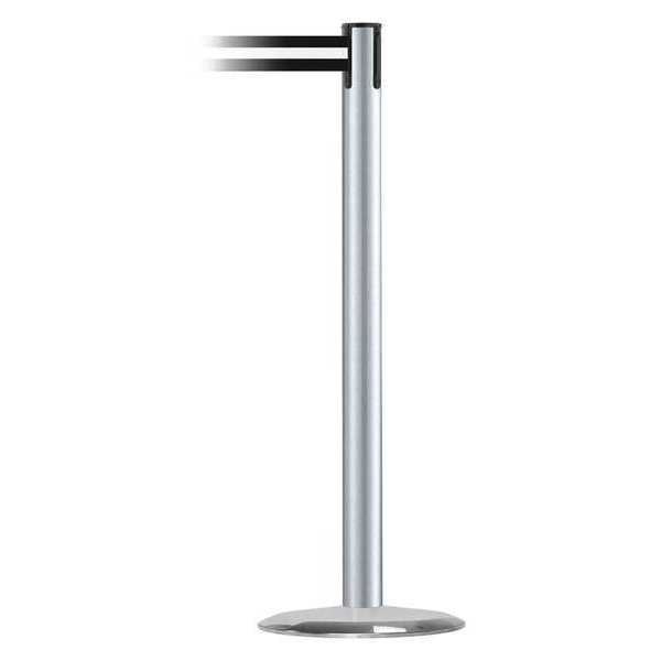Barrier Post with Belt, Metal, 13 ft. L