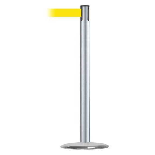 Barrier Post with Belt, Metal, 13 ft. L