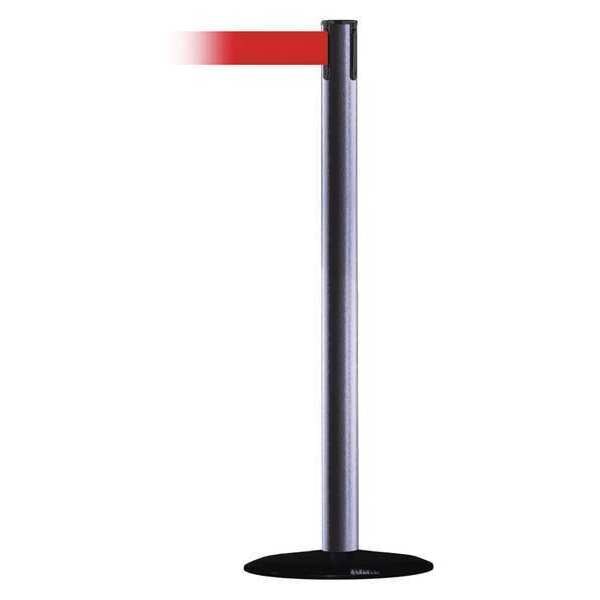 Barrier Post with Belt, 13 ft. L, Red