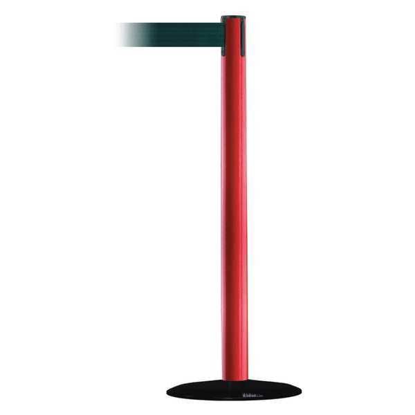 Barrier Post with Belt, 13 ft. L, Green