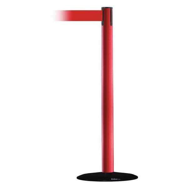 Barrier Post with Belt, 13 ft. L, Red
