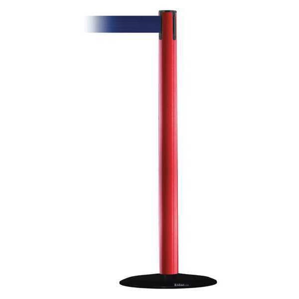 Barrier Post with Belt, 13 ft. L, Blue