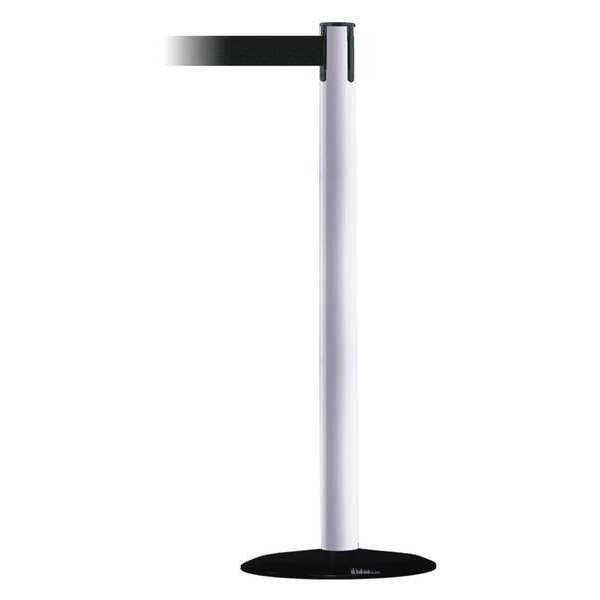 Barrier Post with Belt, 13 ft. L, Black