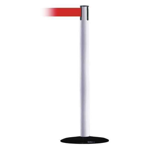 Barrier Post with Belt, 13 ft. L, Red