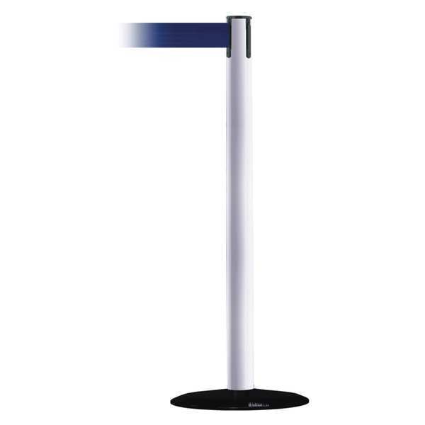 Barrier Post with Belt, 13 ft. L, Blue